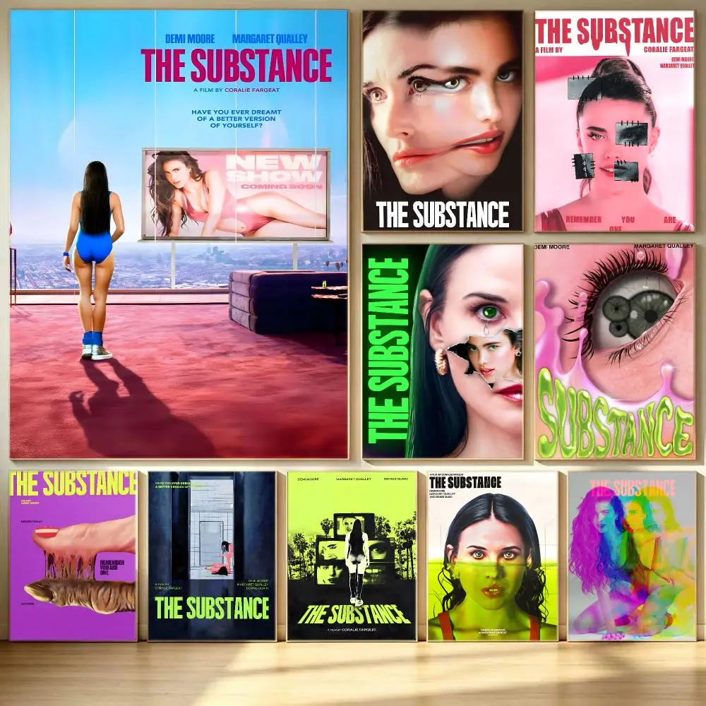 movie The Substance Poster Poster HD  Printing Soothing and Cream Style Home Decor for the Living Room cafes Gift Giving
