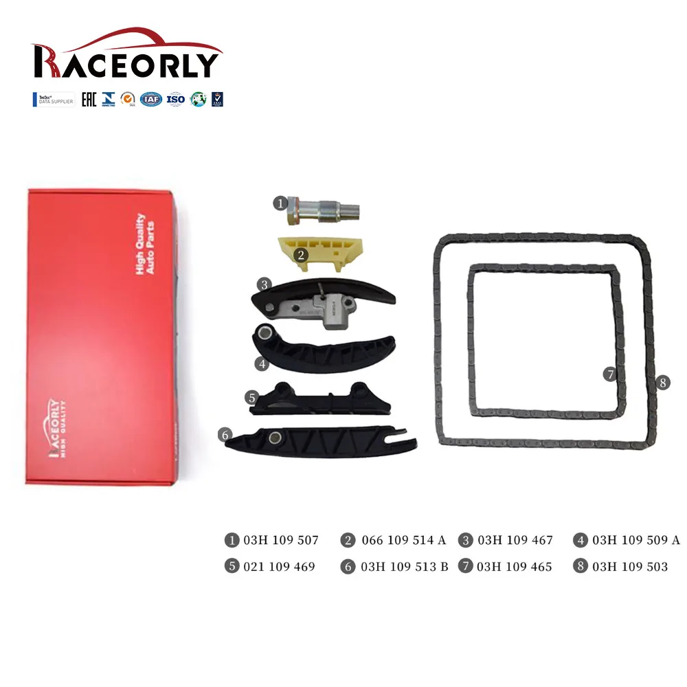 

RACEORLY Timing Chain Kit For VW Passat CC Touareg Audi Q7 3.6L VR6 BHK CMV BWS