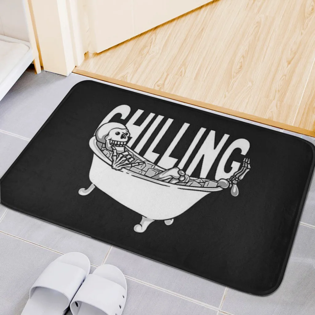 

Chilling in ice bath Living Room Rug Carpet Flannel Slip Mat Decor Aesthetic Dressing