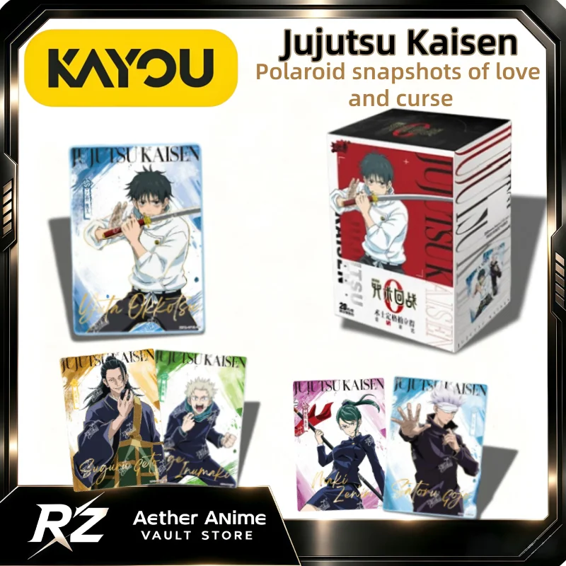KAYOU Official Jujutsu Kaisen Sorcerer Polaroid Love and Curse Collectible Cards Cartoon Gojo Satoru Card Sealed Full Box