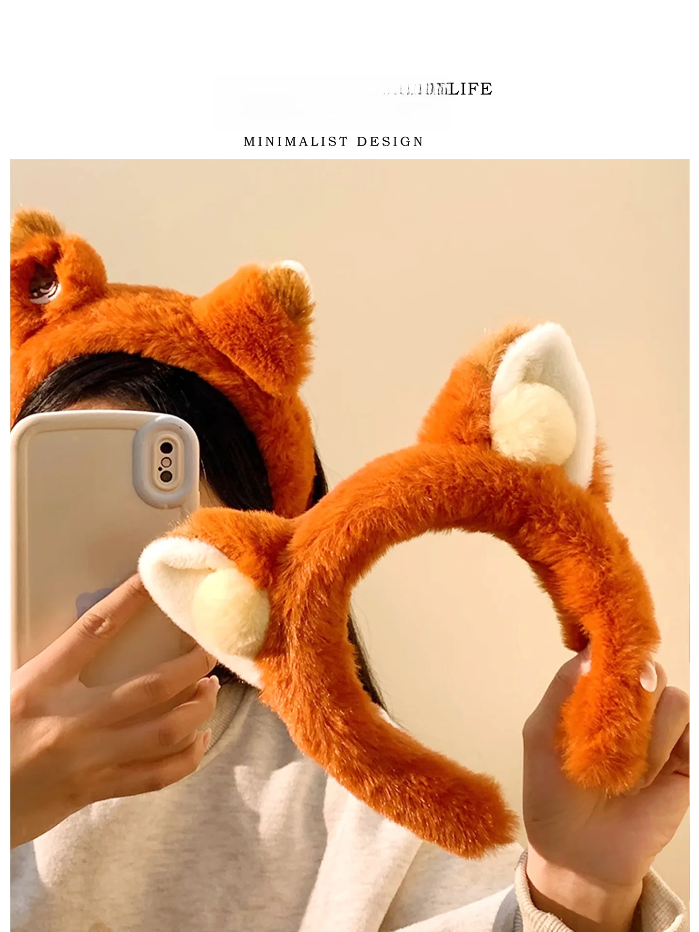 

Cute Cartoon Hairband for Women Plu Face Waing Special Use Headwear Tee Life Lowrie Ear Hair Tie