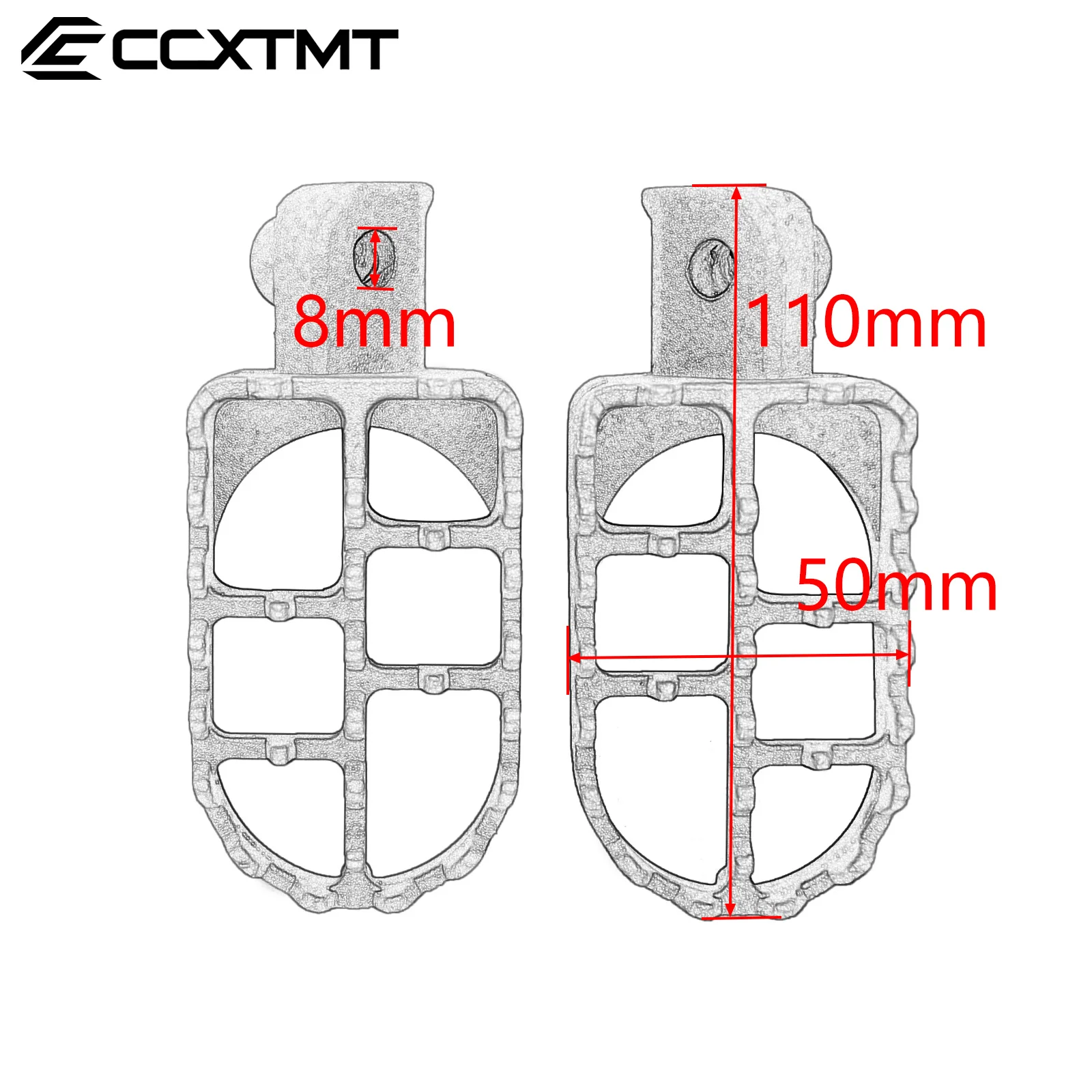 Motorcycle Foot Pegs Rests Footpegs For Honda XR50R CRF50 CRF70 CRF80 CRF100F For Yamaha PW50 PW80 Dirt Bike Foot Rests Parts