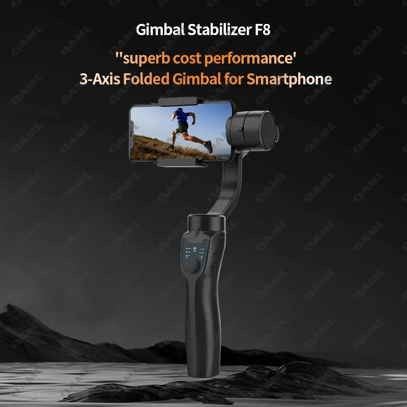 F8 Handheld 3-Axis Gimbal Phone Holder Anti Shake Video Record Stabilizer for Xiaomi iPhone Cellphone Smartphone