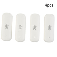 4pcs Thermo-Hygrometer For Tuya Smart WiFi Temperature And Humidity Detector Indoor Wireless Sensor For Smart Home