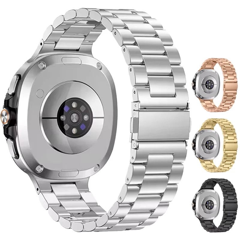 

Luxury Stainless Steel Band for Samsung Galaxy Watch 8 Ultra 40MM 44MM Metal No Gaps Strap for Watch 8 Classic 46MM Bracelet