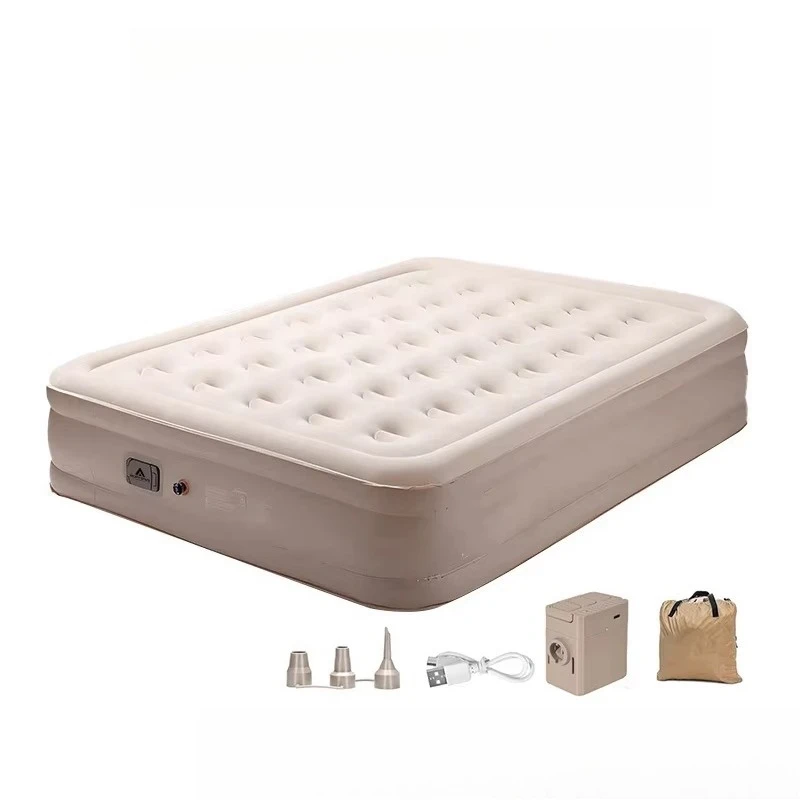 Outdoor camping thickened flocking automatic inflatable mattress double campground nap sofa