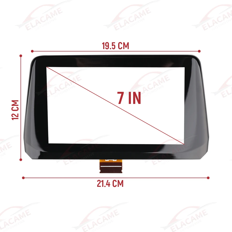 B61A611J0 7 inch Touch Screen Glass Digitizer For Mazda 3 2017-2018 Radio Navigation TM070RDH03-00 Replacement