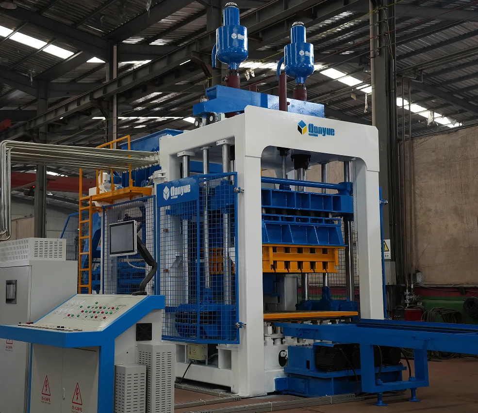 QT18-15 Fully Automatic Hydraulic Concrete Hollow Block CHB Making Machine with Curing System & Paver Production Line
