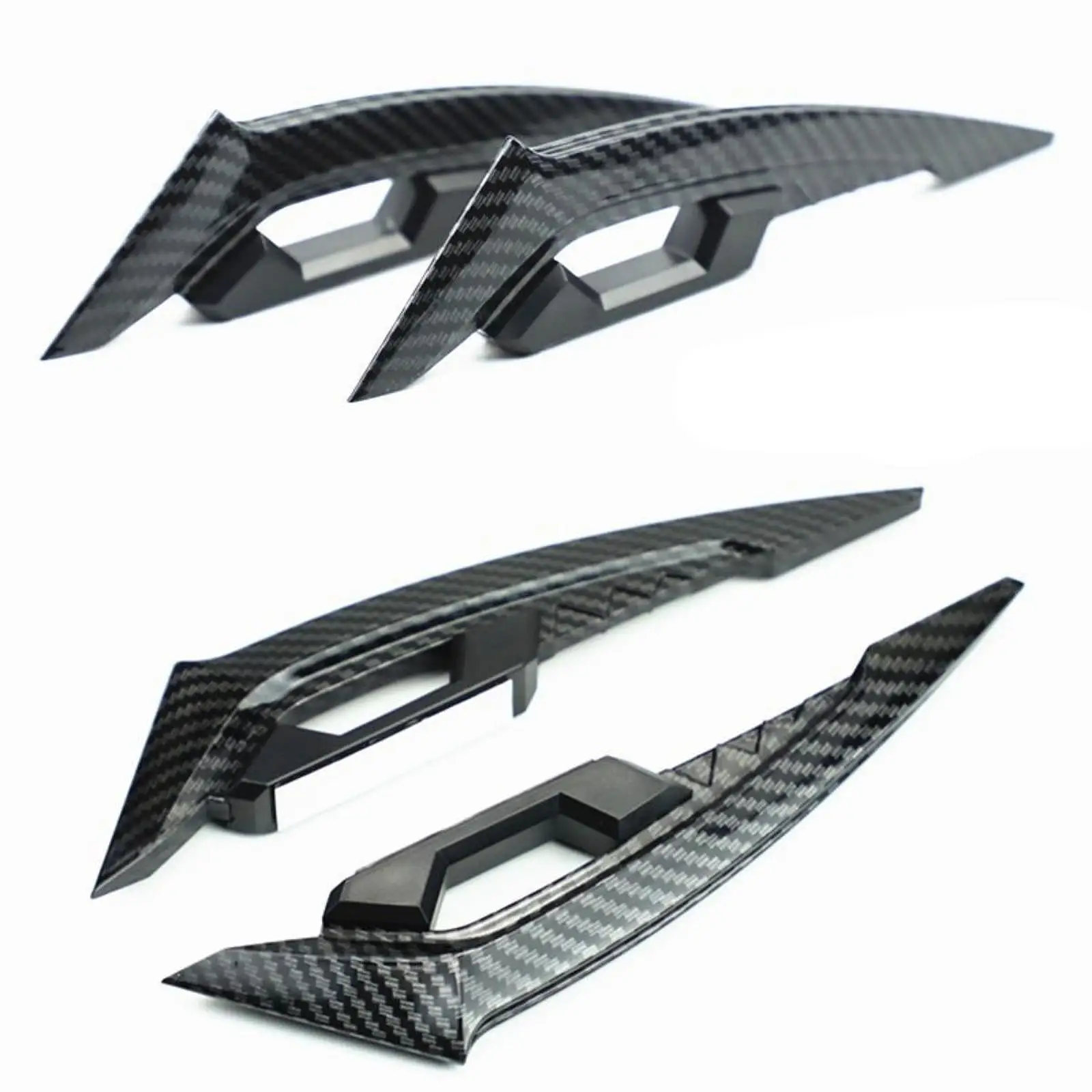 2 Pieces Motorcycle Winglets Front Fairing Winglets Easy Installation
