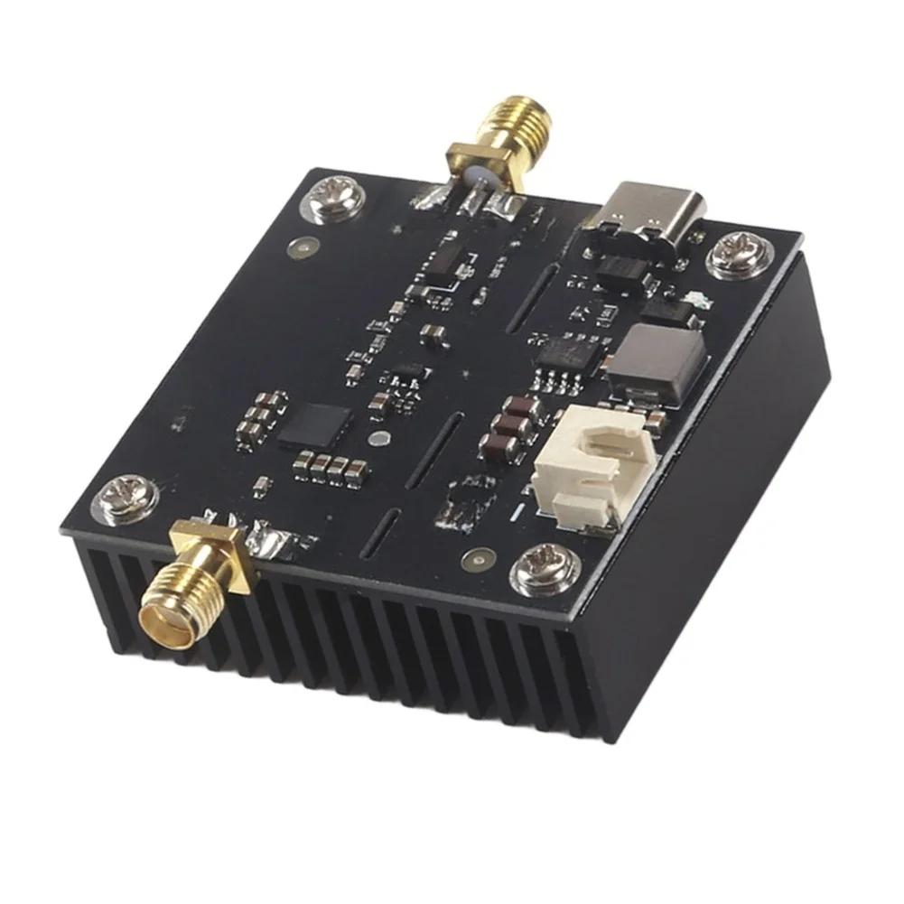 High Gain RF For Amp Module 4W 36dBm 39dB for 2.4G Band SBB5089+AU6471A Female Connector Dual Power Input Options