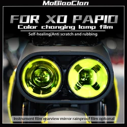 For CFMOTO XO PAPIO Motorcycle Headlight Taillight Lamp Film TPU Instrument film Transparent Protective Film Stickers Accessorie
