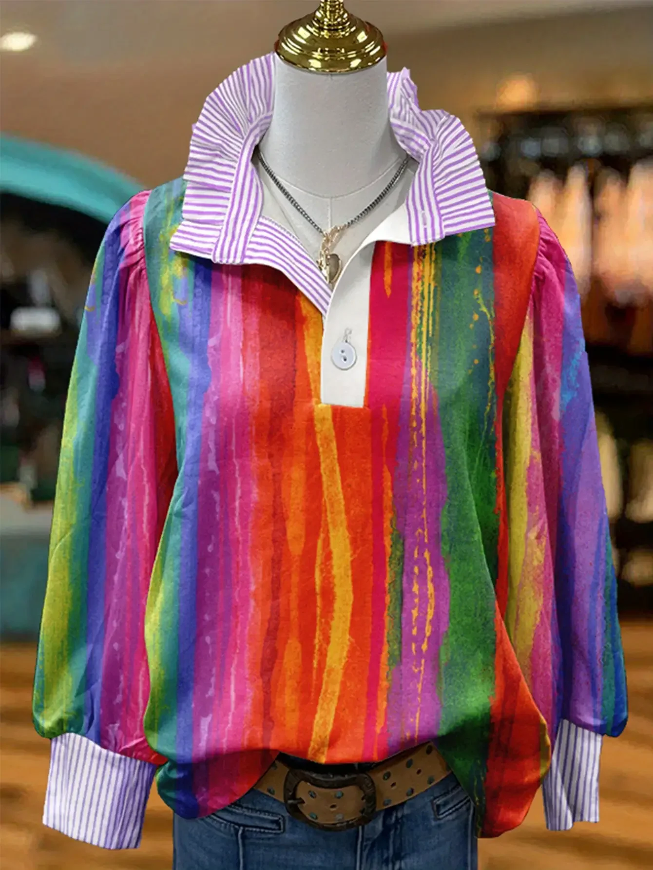 

Women's new top retro fashion shirt simple Baidu suitable for any occasion 2026