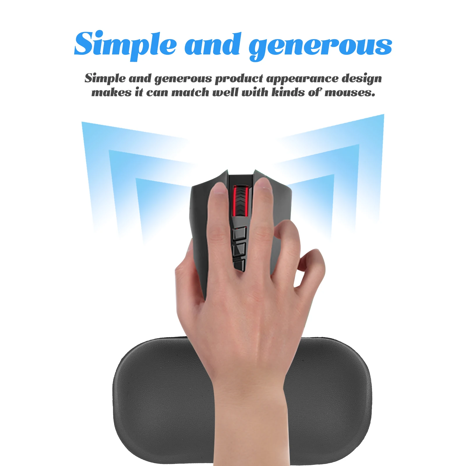 

Wrist Pad Rest Thick Computer Wide Support Mouse Pads for Desk Large Gel Keyboard