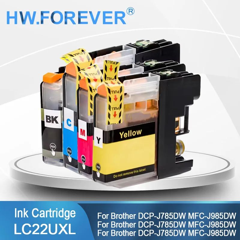 

C22U LC22UXL Compatible Ink Cartridge for Brother DCP-J785DW MFC-J985DW Inkjet Printers Ink Cartridge Europe Inks