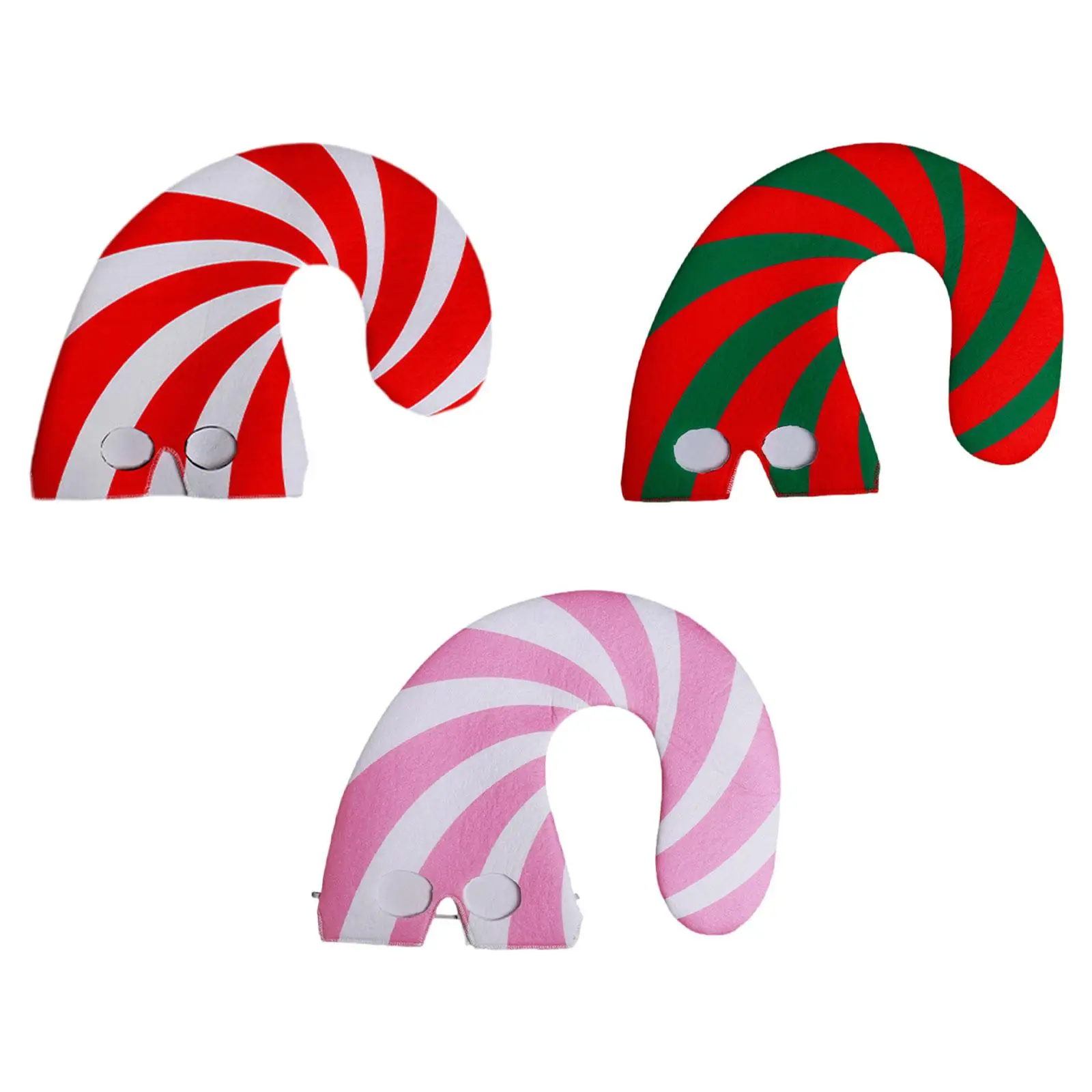 Christmas Candy Cane Hat Easy to Wear Dress up Holiday Gift Novelty Celebrations Prop Family Friends Headwear Headgear Men Women