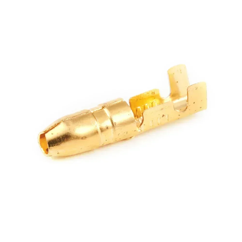 200x Connector Moto 3.9mm Male & 4.0mm Female 50 Set Terminal Transparent Uninsulated W/ Sleeve Connectors Crimp Electrical Kit