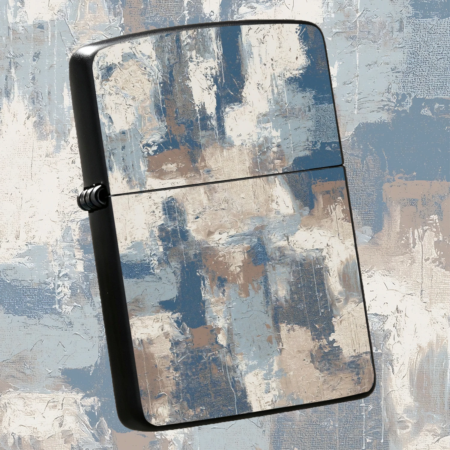 Abstract Textured Art Style Lighter, Impressionist Oil Painting Inspired Design, Portable Delicate Daily Use Accessory, Suitable For All Scenarios, Ideal Unique Present For Family Friends, Stylish Practical Decorative Carry-On Item With Exq