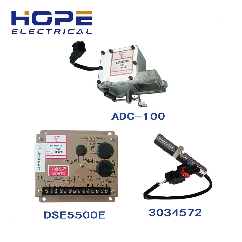 

Cummins diesel generator set modified ADC100external actuator ESD5500E speed controller 3034572