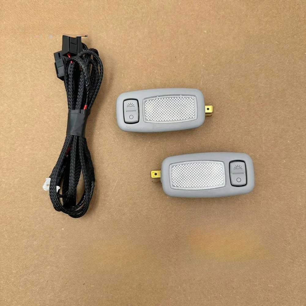 2Pcs OEM Genuine Interior Vanity Lamp LH RH Gray For Hyundai 2011-2015 i45 YF Sonata Elantra / AVANTE MD Forte / Koup K3