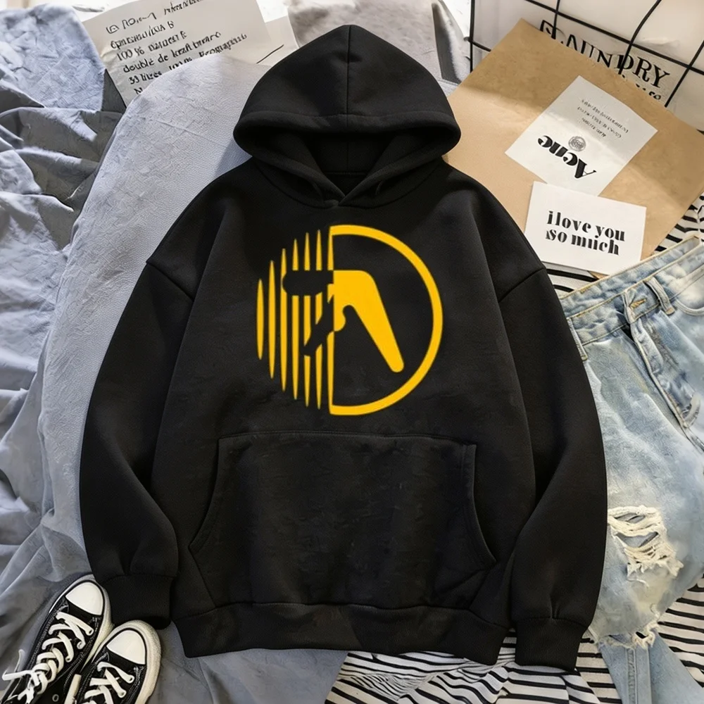 Aphex Twin women hoodies kawaii fashion unisex 2026 sudadera mujer long sleeve Korean Quality
