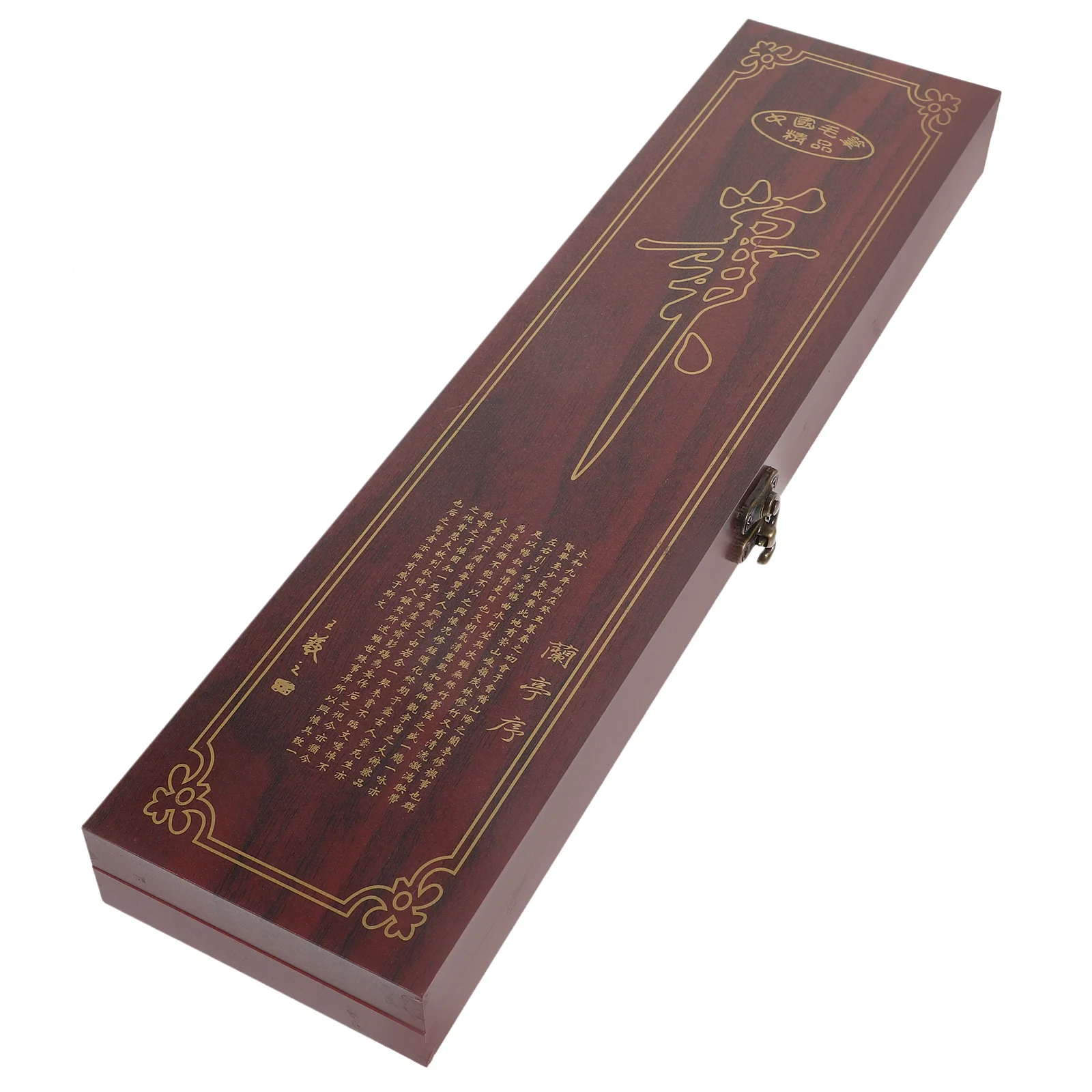 

Calligraphy Box Chinese Painting Brush Storage Case Wooden Art Pen Organizer For Students Teachers Paint Brush