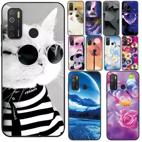 For Tecno Spark 5 Case Phone Bag on Tecno Spark 5 Pro Fashion Cover For Tecno Camon 15 Soft TPU Silicone Case For Camon 15 Air