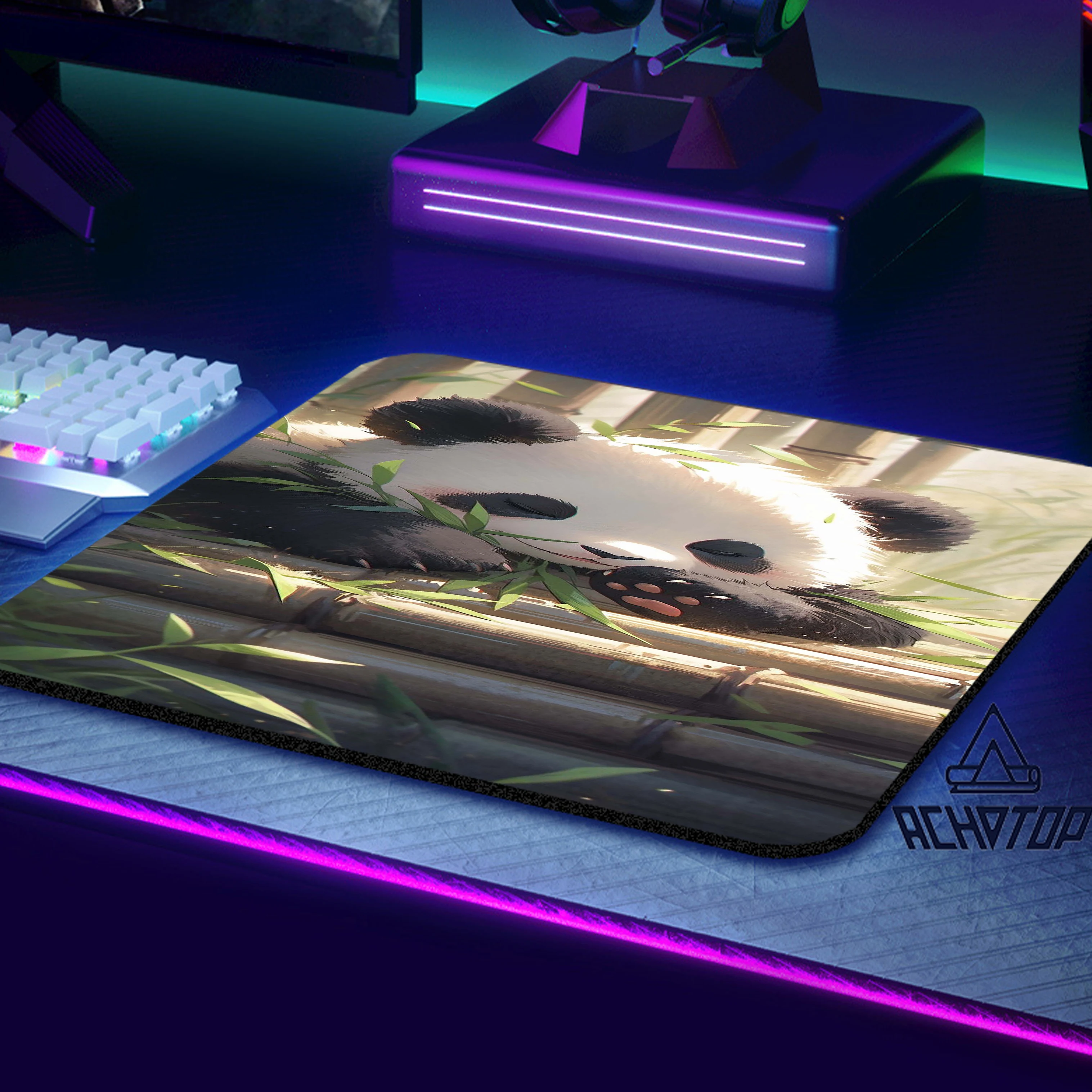 

Panda Mouse Pad E-sports Players Mause Pads Game Ultrafine Surface Keyboard Pad Gamer Desktop Mat Deskmat Keyboard Pad 40X45CM