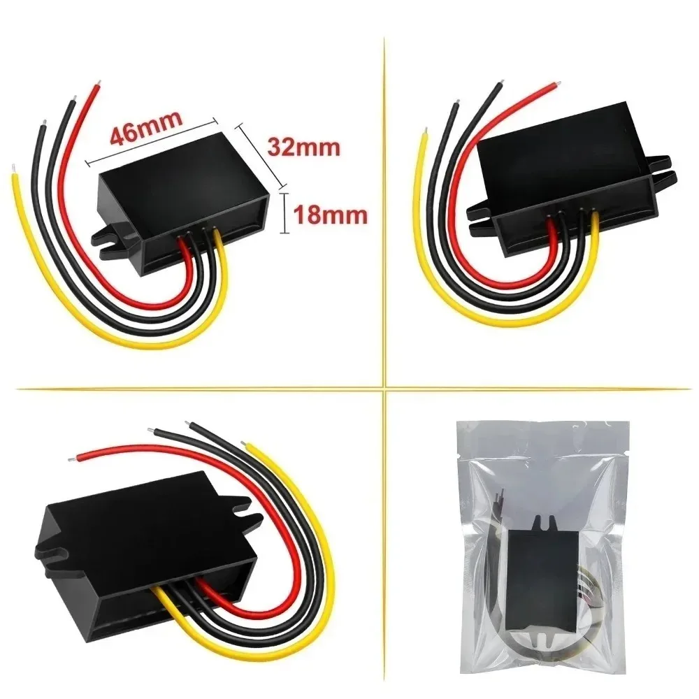 20-90V 24V 36V 48V 60V 72V to 12V DC Converter Module 1-24A Power Inverter Buck Transformer Adapter Voltage Regulator for Car
