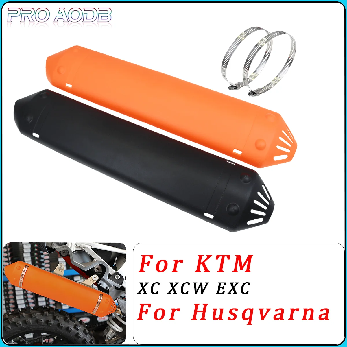 

2024 For KTM EXC 250 300 EXC250 EXC300 XC XCW TPI Erzbergrodeo 2 Stroke Exhaust Pipe Protector Heat Shield Cover Guard Motocross