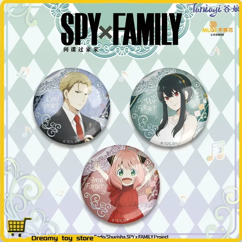 

SPY × FAMILY Anime Badges/Pins Authentic Guaranteed Complete Set Flower Dress Series Badges Anya Forger Anime Decoration Gifts