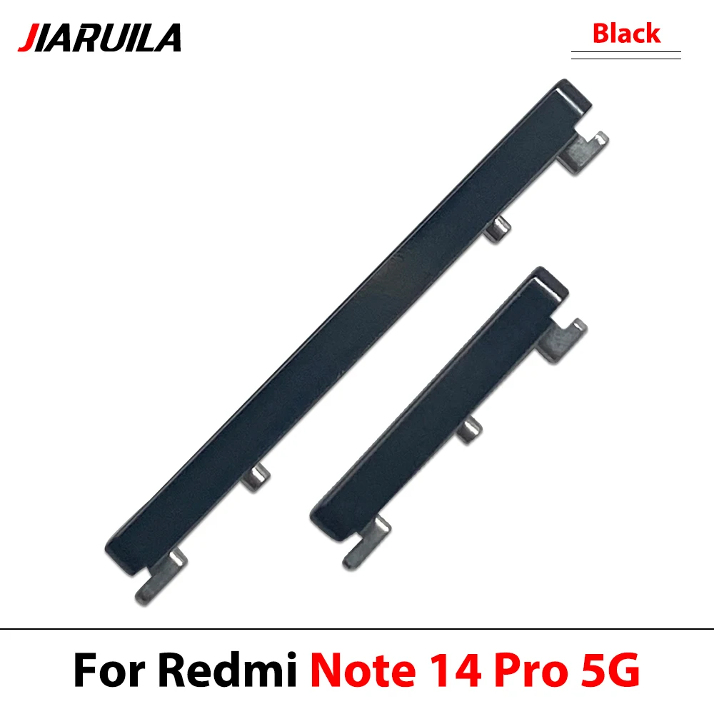 Volume Side Button For Xiaomi Redmi Note 14 14 Pro Plus 4G 5G Up/Down Power Side Keys Replacement Parts