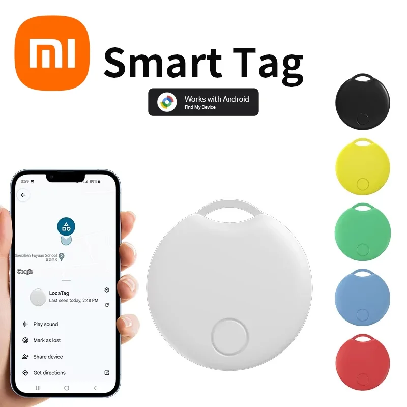 

Xiaomi Google Find My Device Bluetooth-трекер для домашних животных GPS-локатор с защитой от потерь Водонепроницаемый Android-телефон Smart Finder в реальном времени