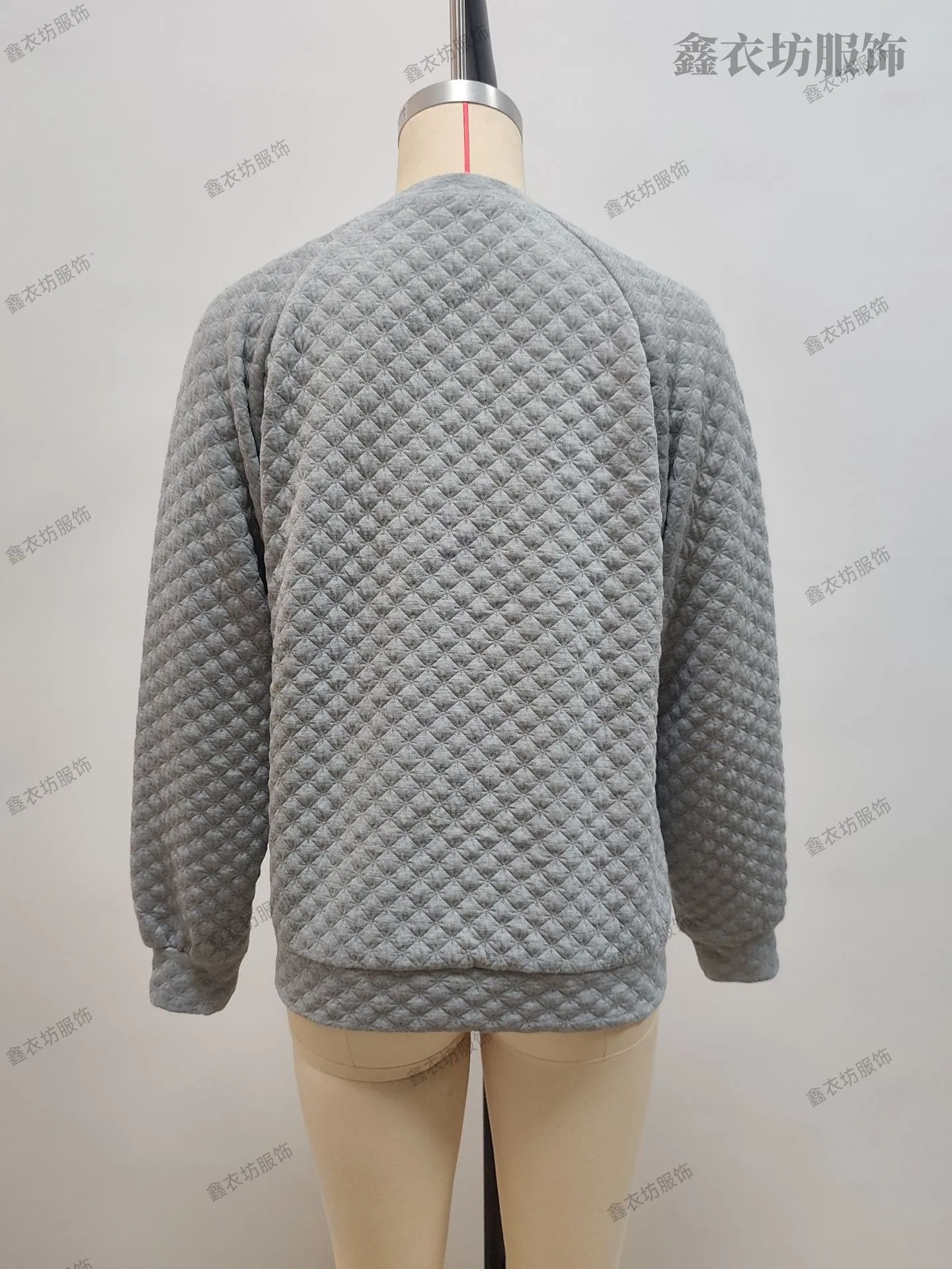 Casual Patchwork Slim Fit Commuter Hoodie with V Neck Regular Sleeve Long Sleeve Women Sweatshirt Autumn Mid Length No Hood