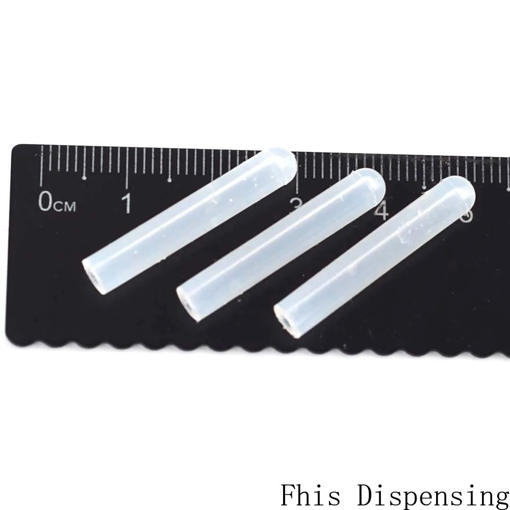 Silicone Cap ID 1.78mm OD 4.32mm Length 25.4mm Suitable for 14G Dispensing Needle Pack of 50