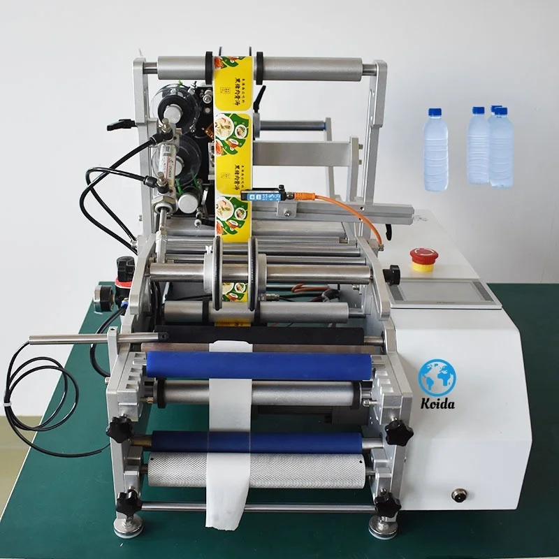 High Quality Stainless Steel Semi-Automatic Labeling Machine Easy To Operate Round Bottle Sticker Paper Packaging
