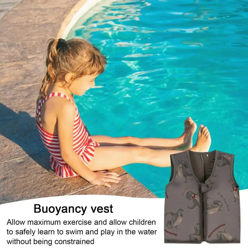 Swim Vest For Toddlers Swimming Float Jacket Neoprene Buoyancy Vest Learn To Swim Life Jackets Pool Float Quick Dry Swimwear For