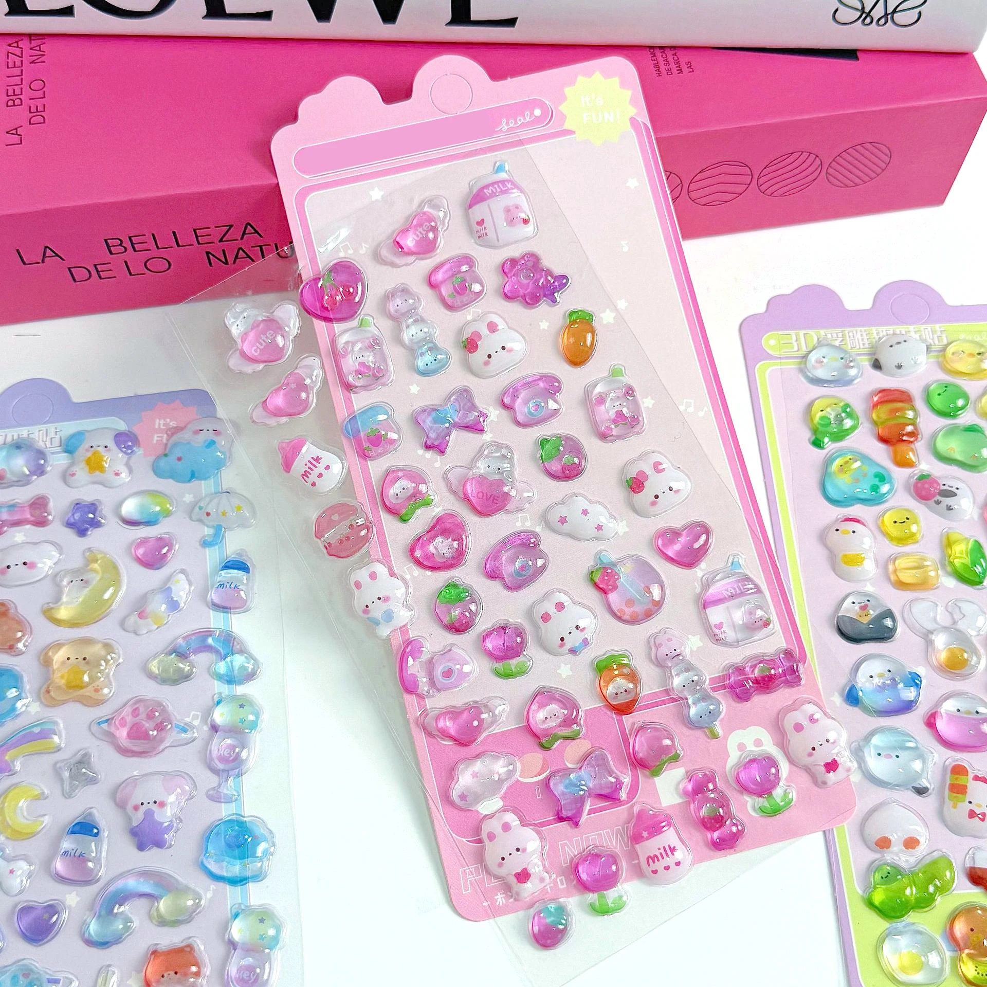 1pc 3D Relief Aufkleber Lustige Süße Schreibwaren Aufkleber Schule Büro Bildung Award Scrapbooking DIY Tagebuch Dekor Journaling TMZ
