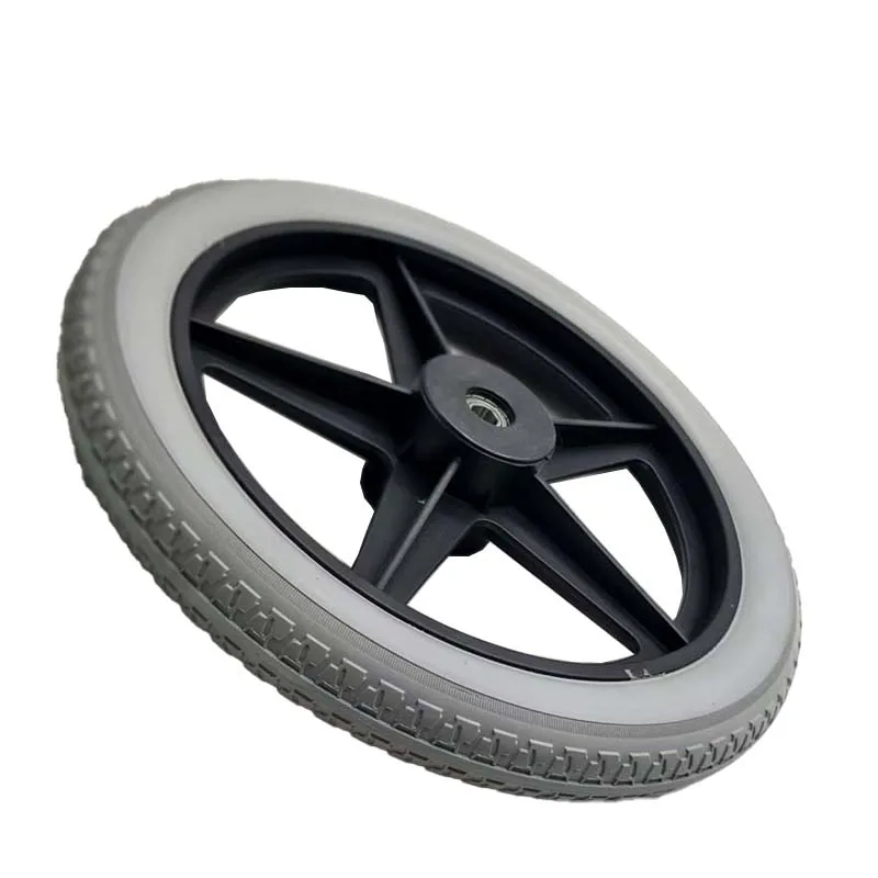 NEW 14x1.75 Solid Tire with Hub for 14 Inch Wheelchair Rear Medical Accessories