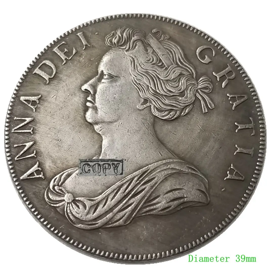 

1706 England George I old coin brass material commemorative copy silver dollar craft collection decorative coin