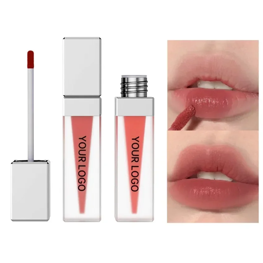 Custom 6colors Sexy Red Lipgloss Moisturizing Long Lasting Easy To Apply Transparent Lightweight Liquid Lipstick Bulk Makeup