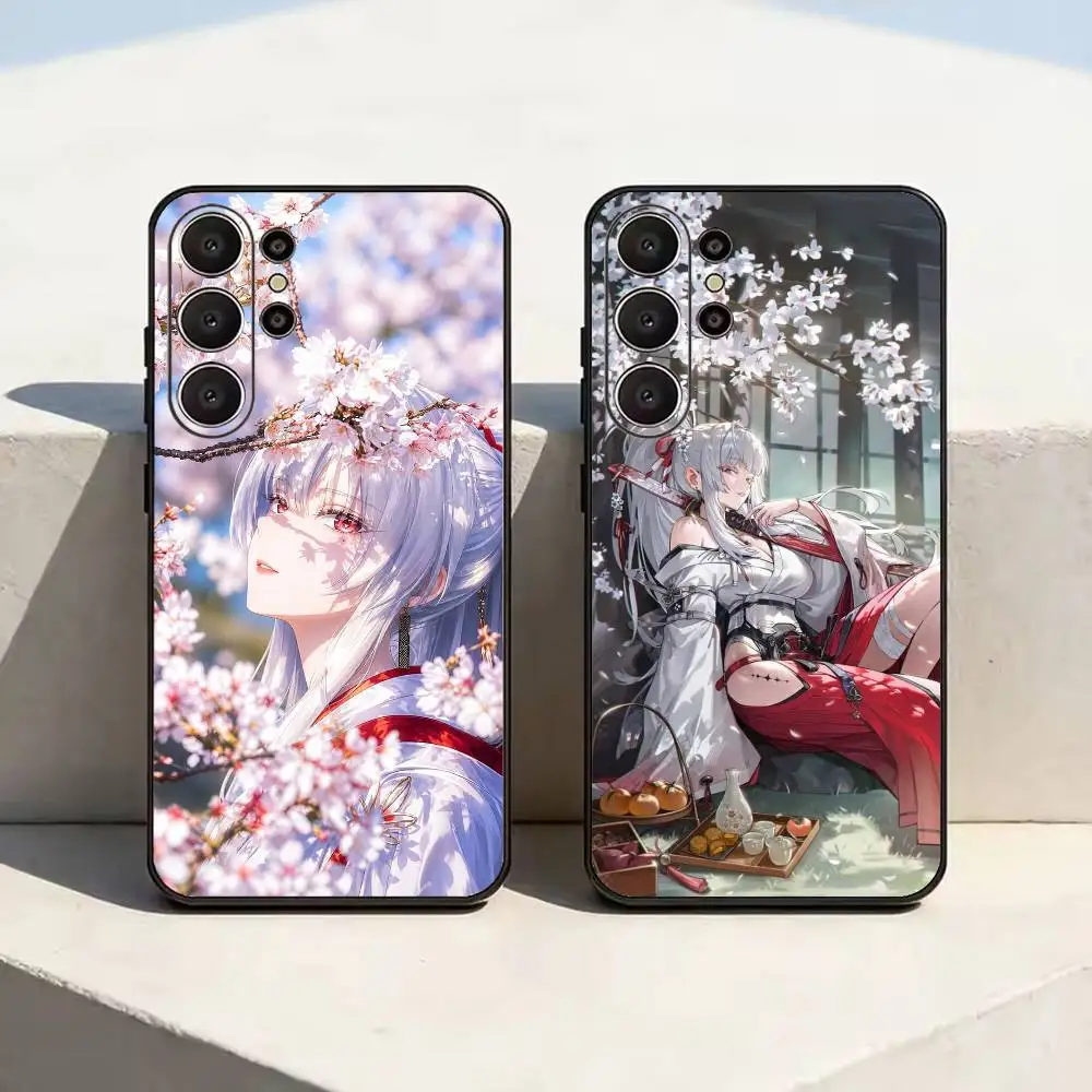 Wuthering Waves WuWa hiyuki-i Black Soft Silicone Phone Case for Samsung Ultra S26, S24, S21, S22, S23, S30, Plus, Lite