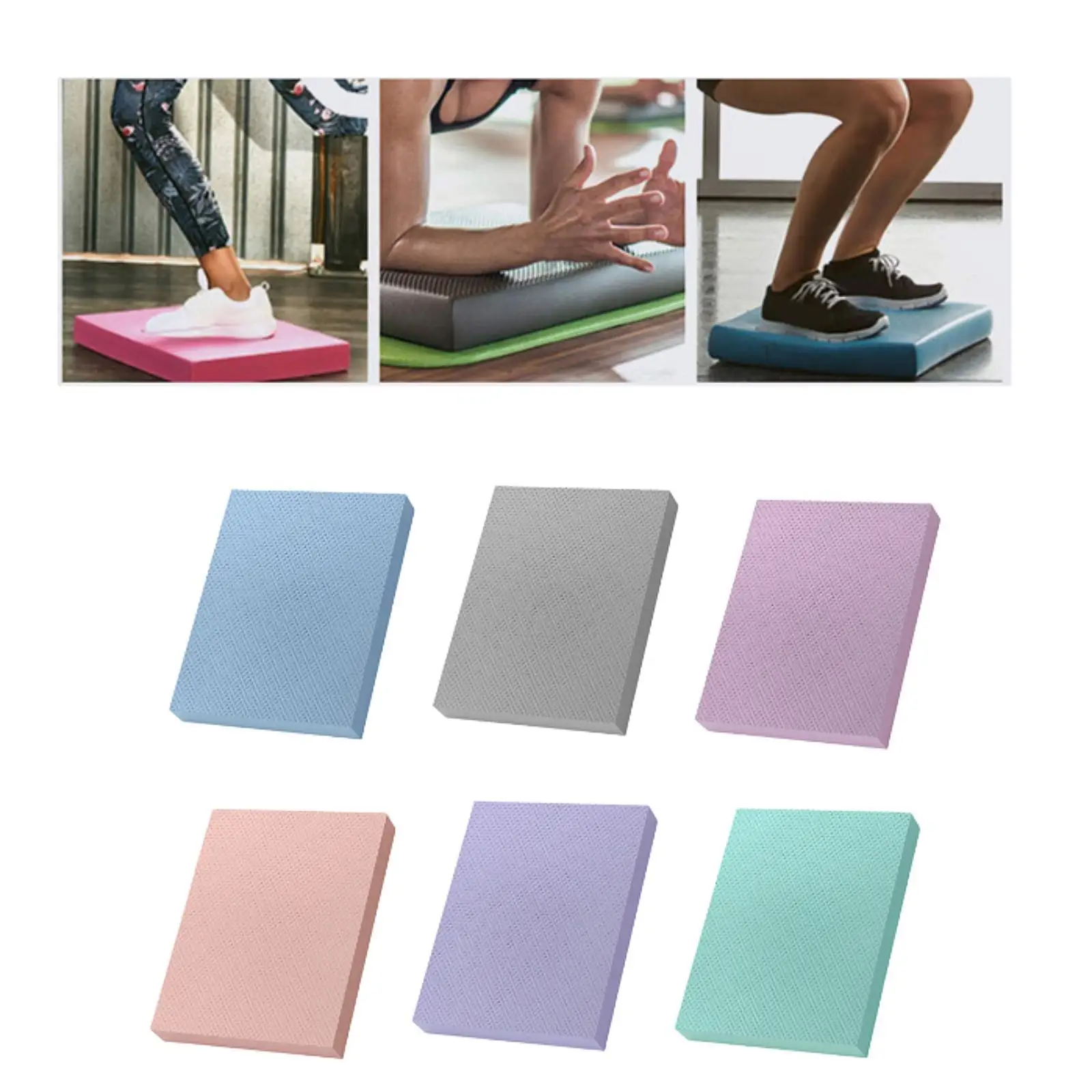 Yoga Exercise Pad Yoga Knee Pad Fitness Elbow Cushion AntiSlip Yoga Mat Balance Training Pad for Roller Home Travel Floor Gym