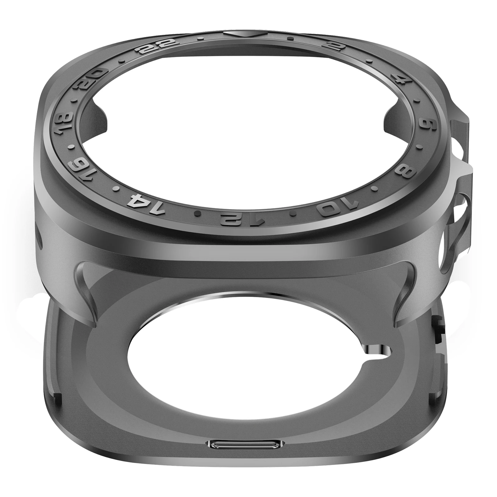 Capa de metal dura masculina de negócios de luxo para samsung galaxy ultra 2025 47mm quadro capa protetora para galaxy watch ultra 2024 47mm