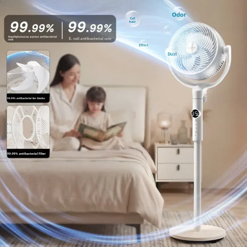DC Inverter Air Circulator Fan New 3D Oscillating Floor & Desk Fan with Powerful Airflow Quiet Energy-Efficient for Home Durable