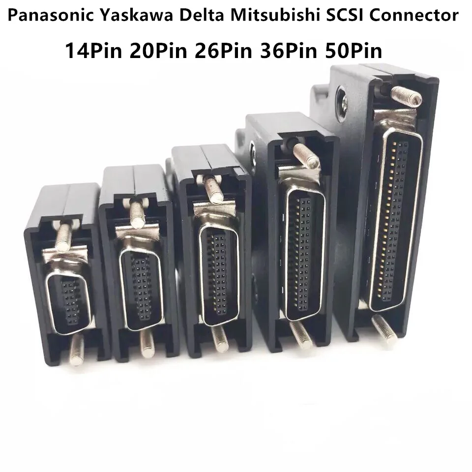 Applicable to Yaskawa Mitsubishi SCSI Connector SCSI 14Pin 20Pin 26Pin 36Pin 50Pin Gold-Plated Servo CN1 Plug