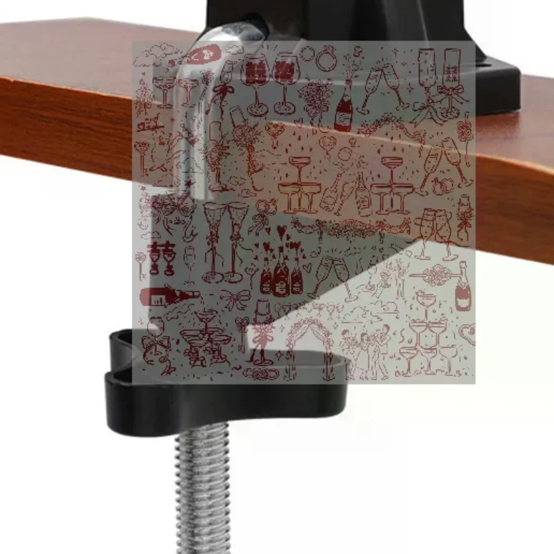 Cantilever Bracket Clamp Non-Slip Universal Bracket Clamp 7 Shape Horse Buckle Clip Metal For Microphone Desk Lamp Mic Stand