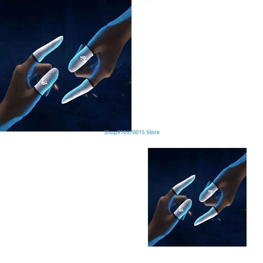 B95C 2ペアゲームフィンガースリーブゲームコントローラーフィンガーカバースウェットプルーフゲーミングフィンガーグローブノンスクラッチスリーブゲームアクセス