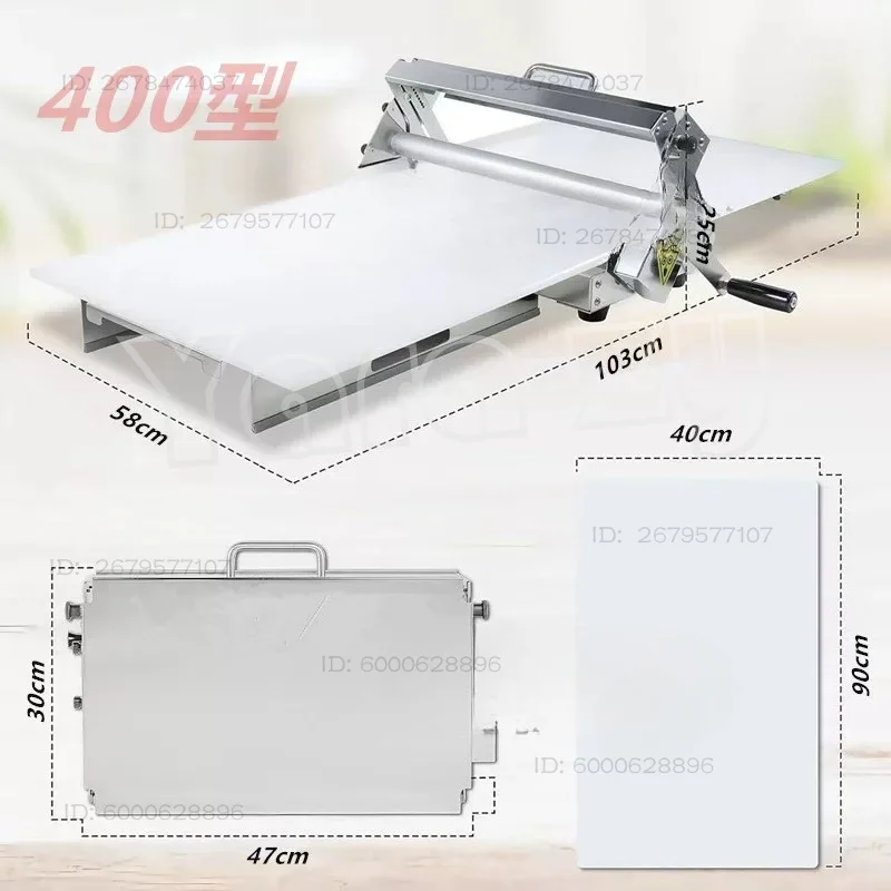 Hand Cranked Puff Pastry Machine Desktop Folding Hand Crank Machine Desktop Pizza Croissant Dough Tablet Manual Dough Sheeter