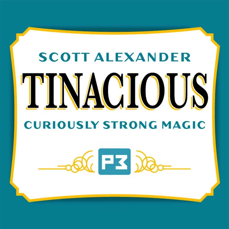 

TINacious By Scott Alexander Card Magic Trick Close Up Magic Magie Magie Magicians Prop Аксессуар Иллюзионный трюк