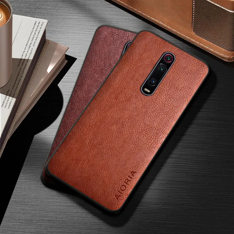 

Case for Xiaomi mi 9T mi9T Pro funda luxury vintage solid color leather cover for xiaomi mi 9t case capa coque